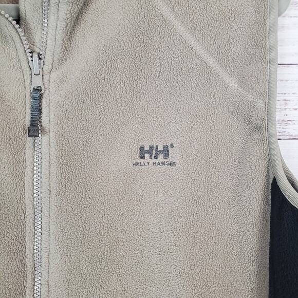 Retro HH Helly Hansen Fleece Pile Sweater Vest Zip Up Color Block Gorpcore XL - Picture 7 of 11